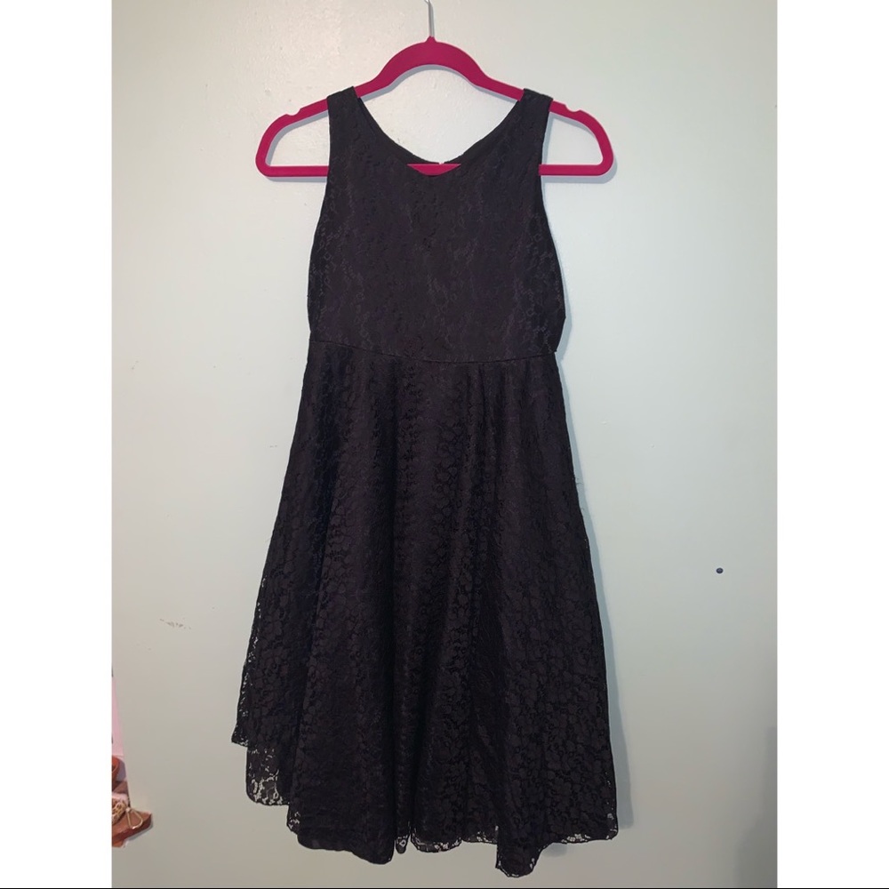 Black Lace Girls Dress